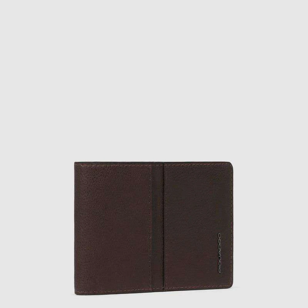 Piquadro Slanke Leren Portemonnee met Stijl Brown Unisex