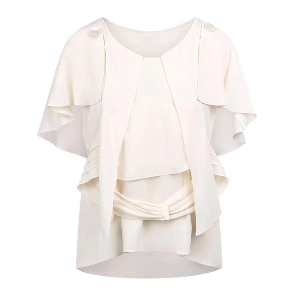 Prada Women's White Blusa - Blouses - S - Blouses & Shirts