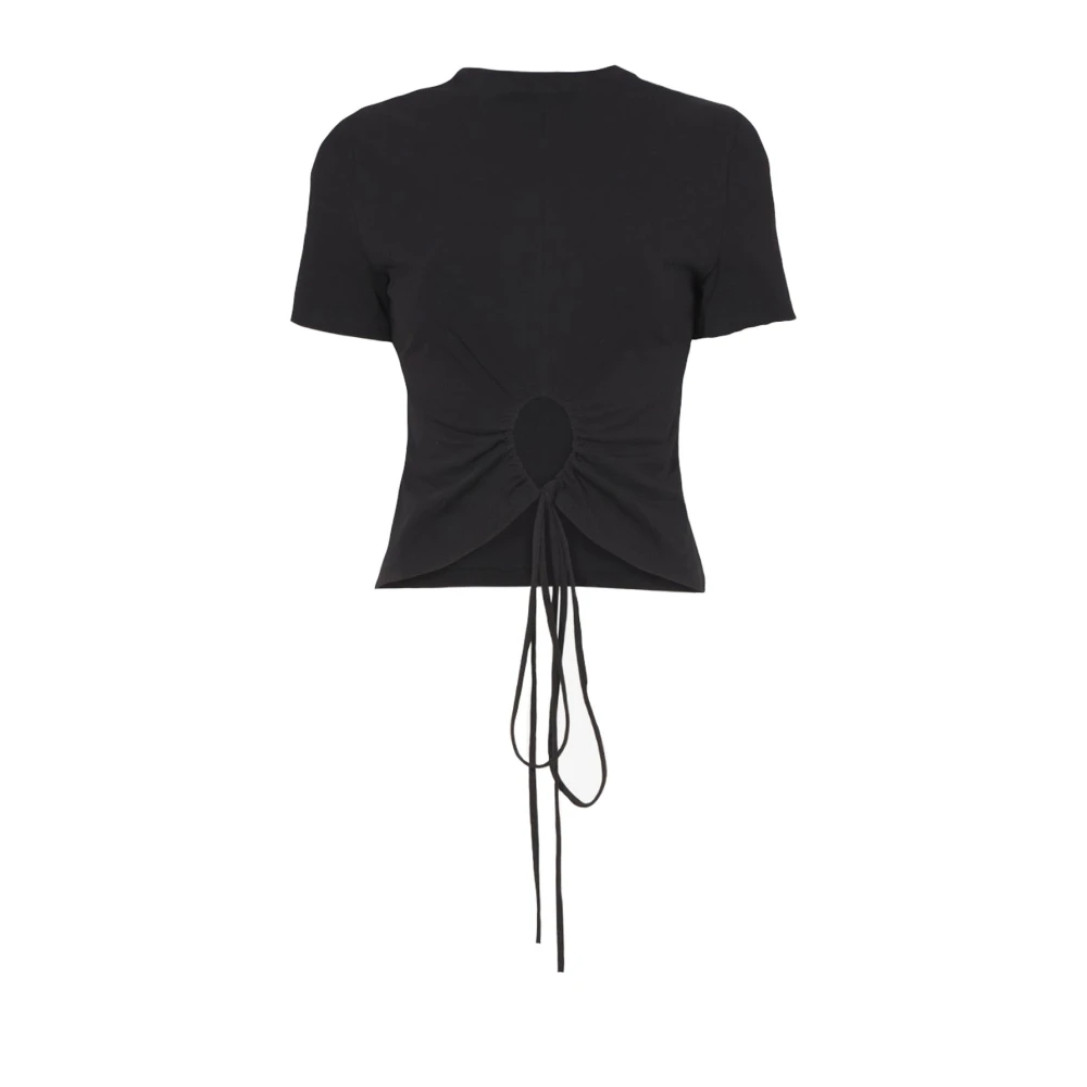 Proenza Schouler Omkeerbaar Cutout T-shirt Black Dames