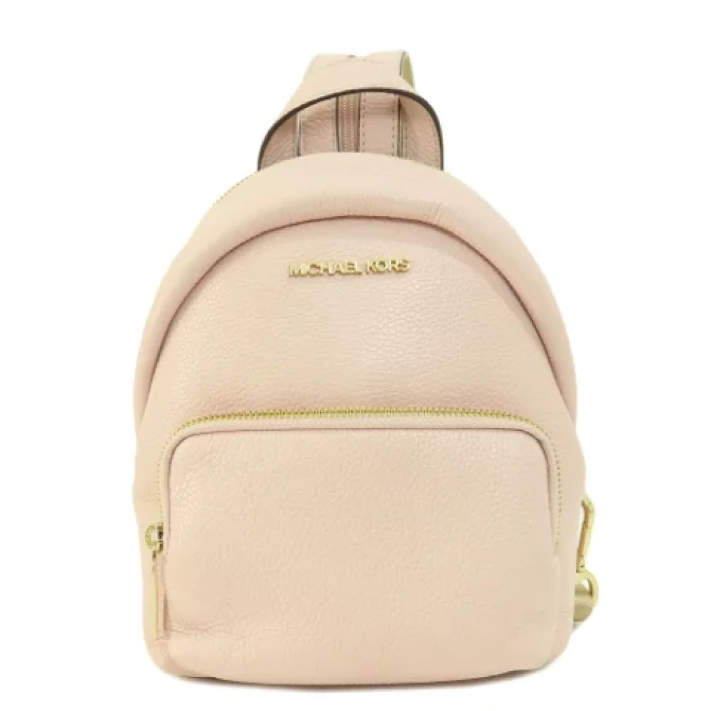 Michael Kors Pre-owned Leather backpacks Pink Dames