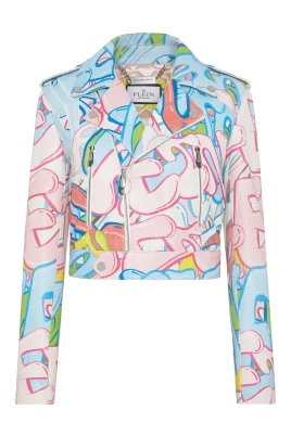 Cropped Boxy Biker Jacka