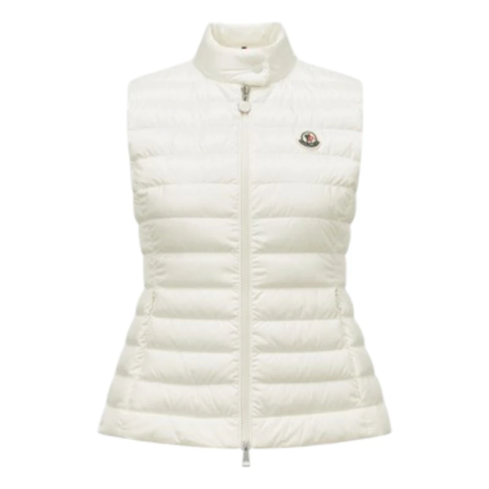 Moncler Lichtgewicht donsvest voor vrouwen White Dames