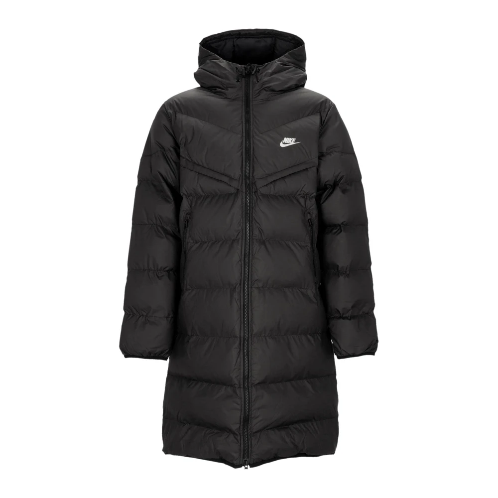 Nike Lång Windrunner Primaloft Huva Parka Black, Dam