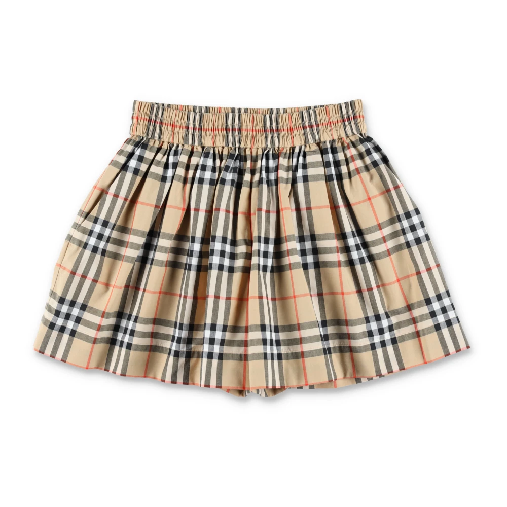 Burberry Girls Beige Kids Skirts, 8 Y, Shorts Check