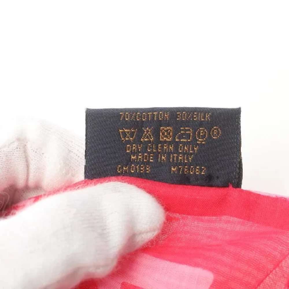 Louis Vuitton Vintage Pre-owned Canvas scarves Pink Dames