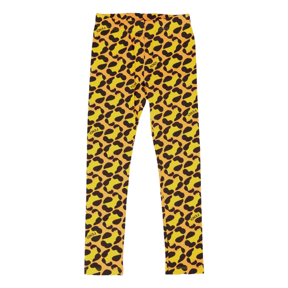 Fendi Barn Stiliga Byxor Yellow, Flicka