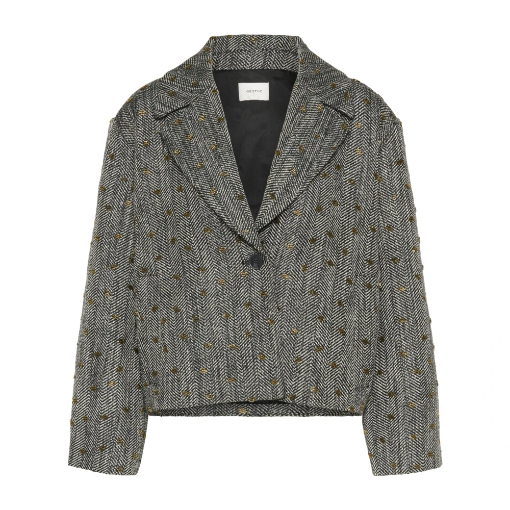 Gestuz Women's Gray Blazers - Blazers - Xs - Jackets