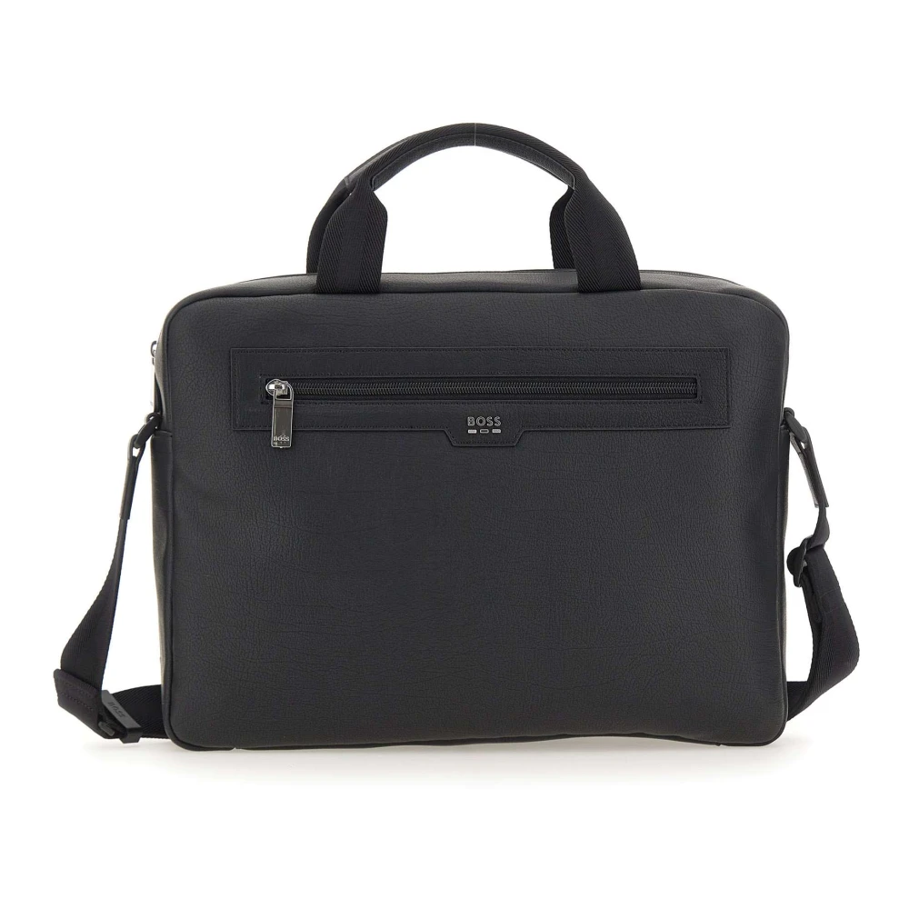 Hugo Men's Black Lewys Doc Case - Laptop Bags & Cases - One Size - Bags