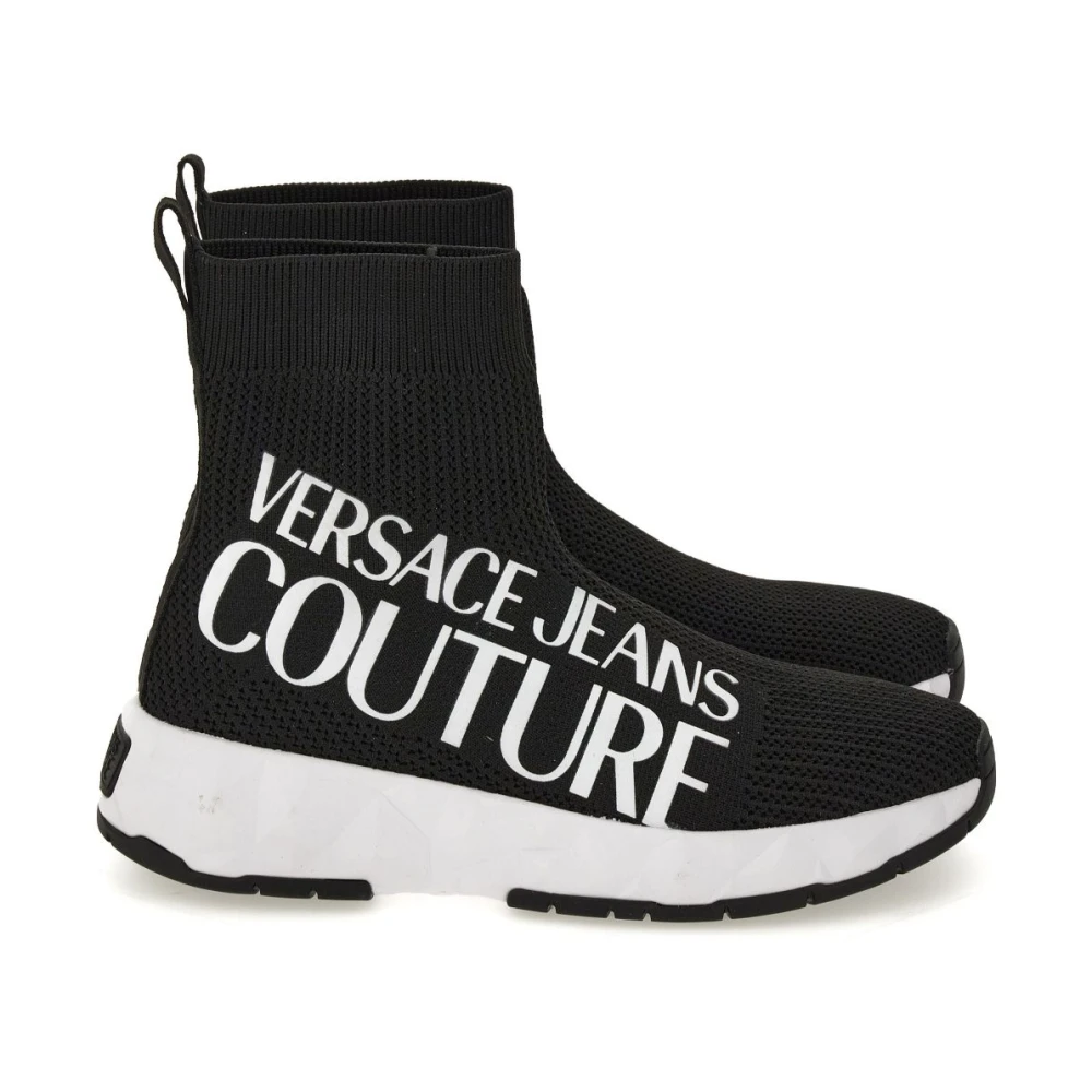 Versace Jeans Couture Gebreide Sneakers Dames Schoenen Zwart
