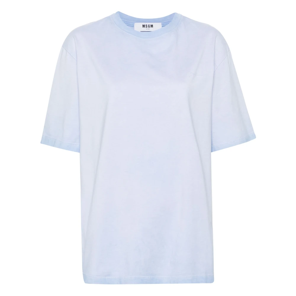 Msgm - Tops > T-Shirts - Blue - Msgm - Modalova