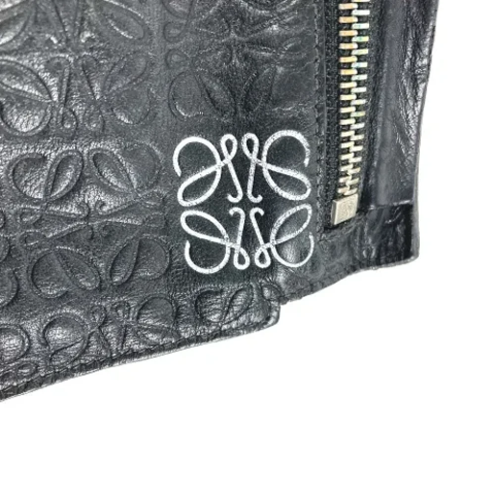 Loewe Pre-owned Leather clutches Black Heren