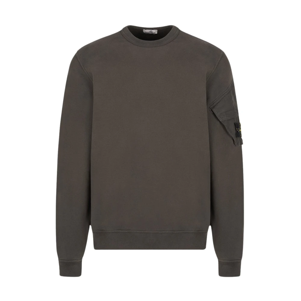 Stone Island Compass Sweatshirt - Male - Sweatshirts - Gray - L - Sweatshirts & Hoodies