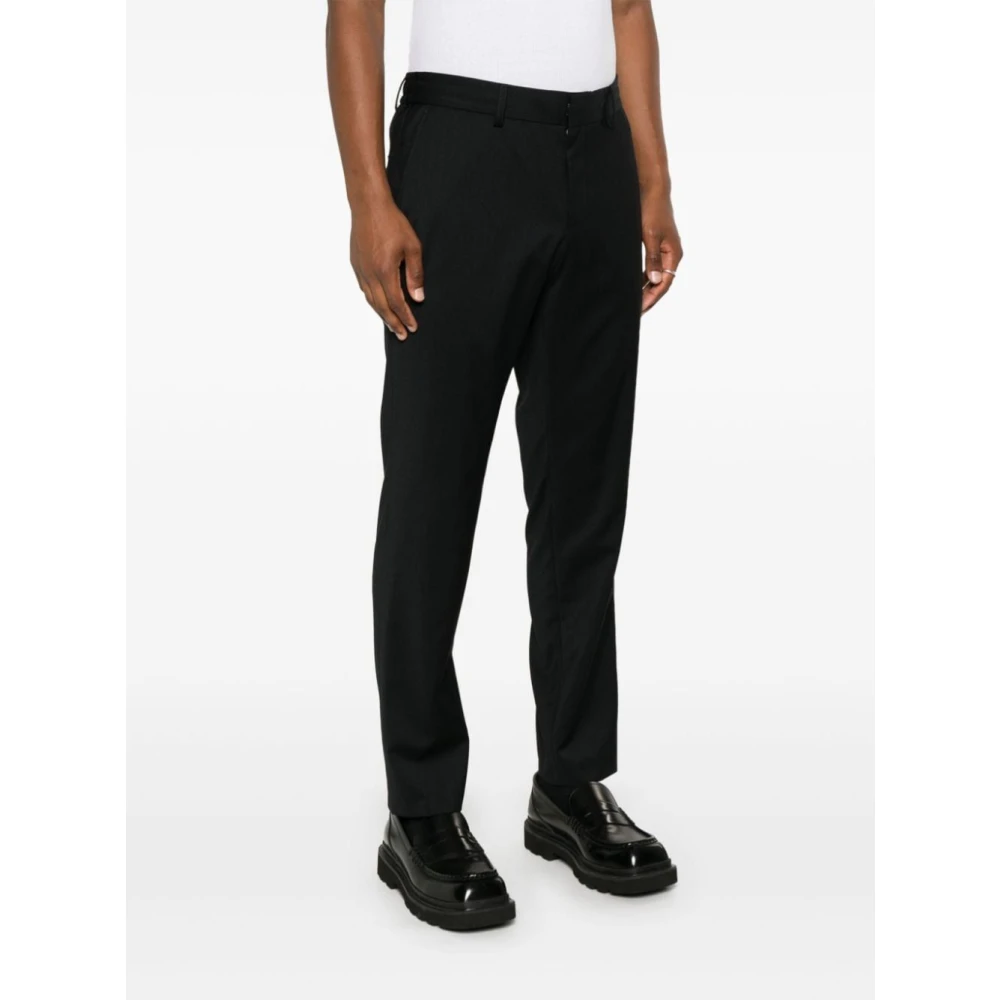 Hugo Boss Wollen Broek voor Mannen Black Heren