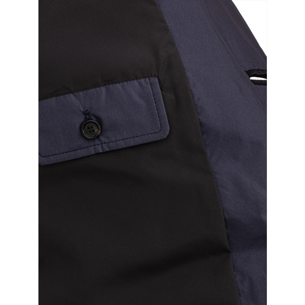 Dolce & Gabbana Double-breasted jas met geborduurde knopen Blue Heren