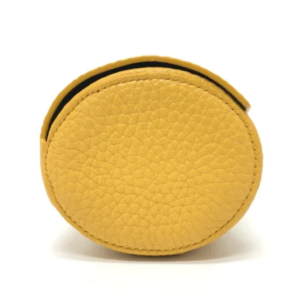 Fendi Vintage Pre-owned Leather fendi-bags Yellow Dames