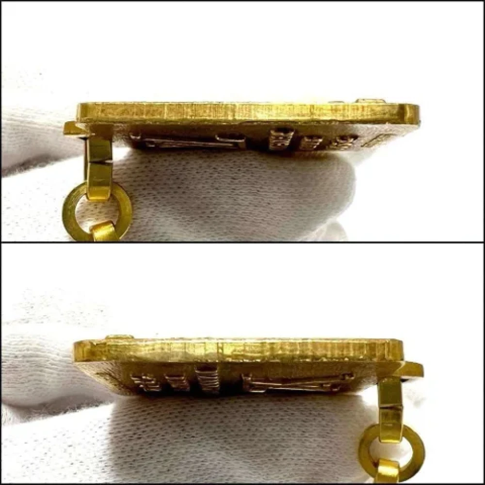 Louis Vuitton Vintage Pre-owned Metal key-holders Yellow Heren
