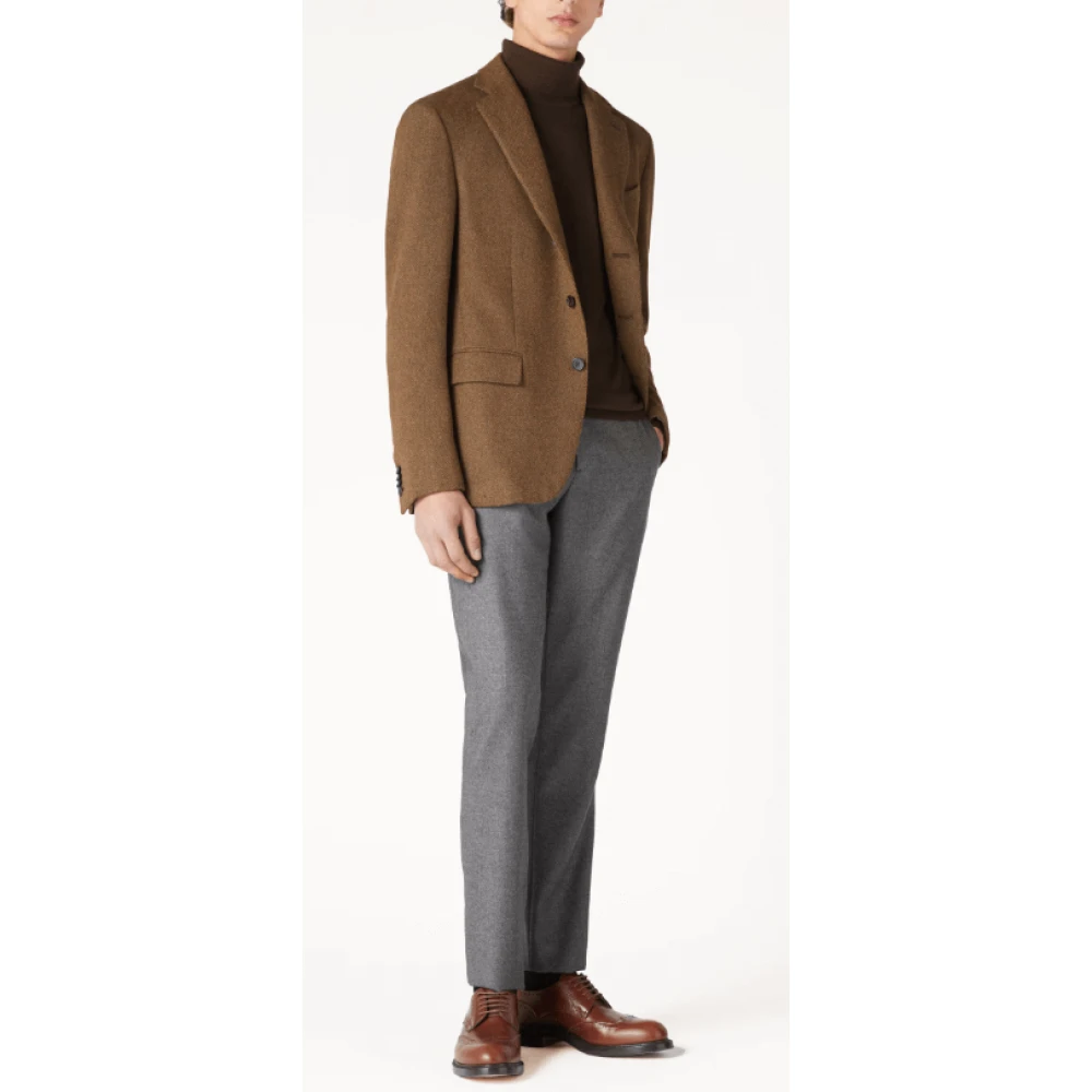 Loro Piana Chocoladebruine Cashmere Coltrui Brown Heren