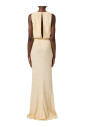 robe-elegante-jaune-a-col-v-profond