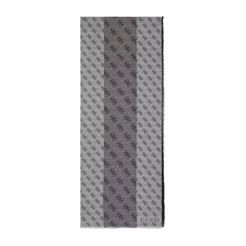 Guess Men's Gray Scarves, One Size, Salzburg 4G Logo Scarf