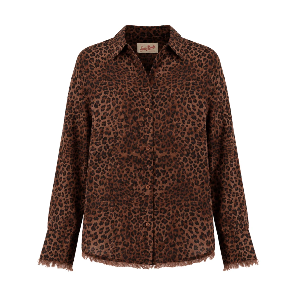 Mc2 Saint Barth Brown Shirts, Female, M, Cristal Shirt