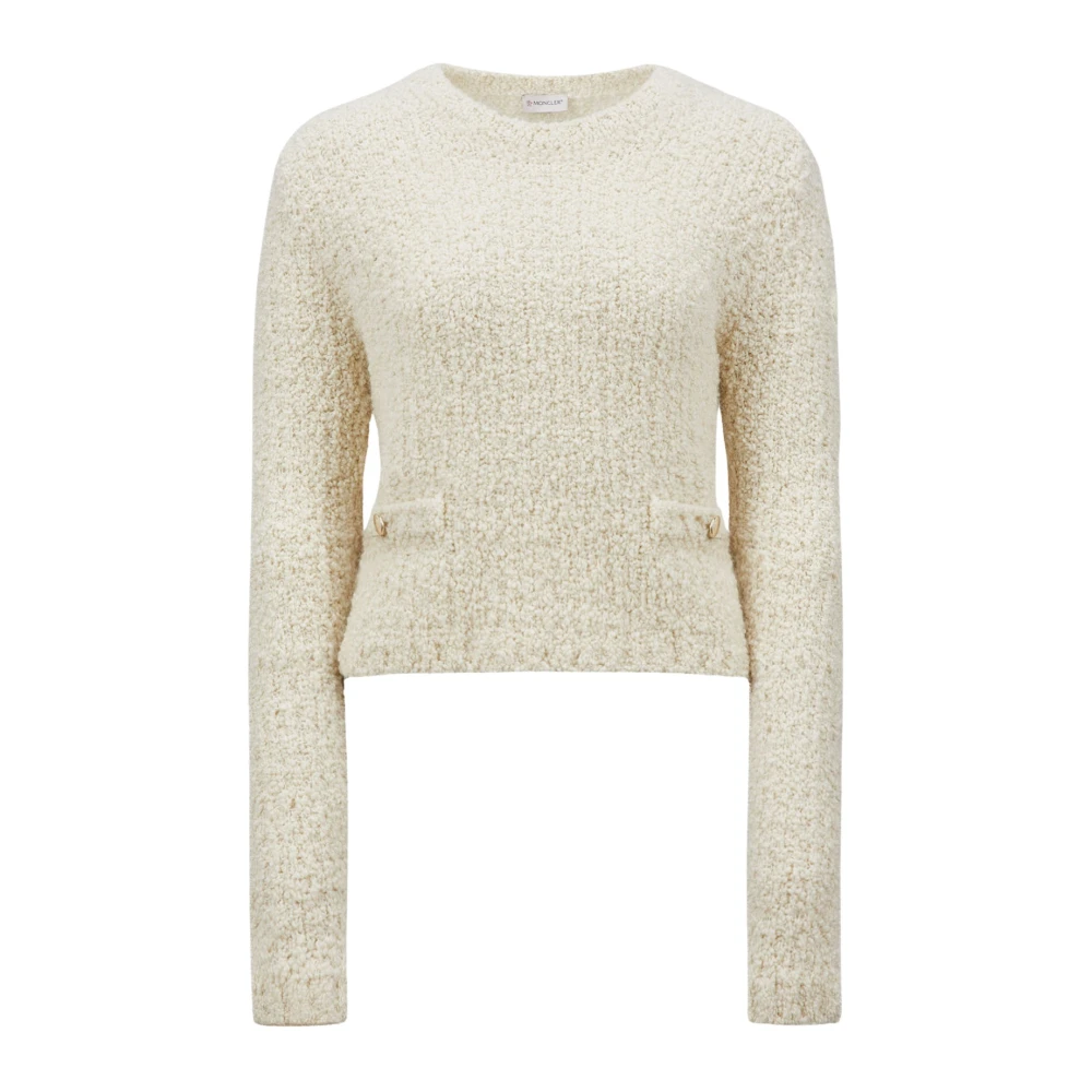 Moncler Casual Crew Neck Sweater Beige Dames