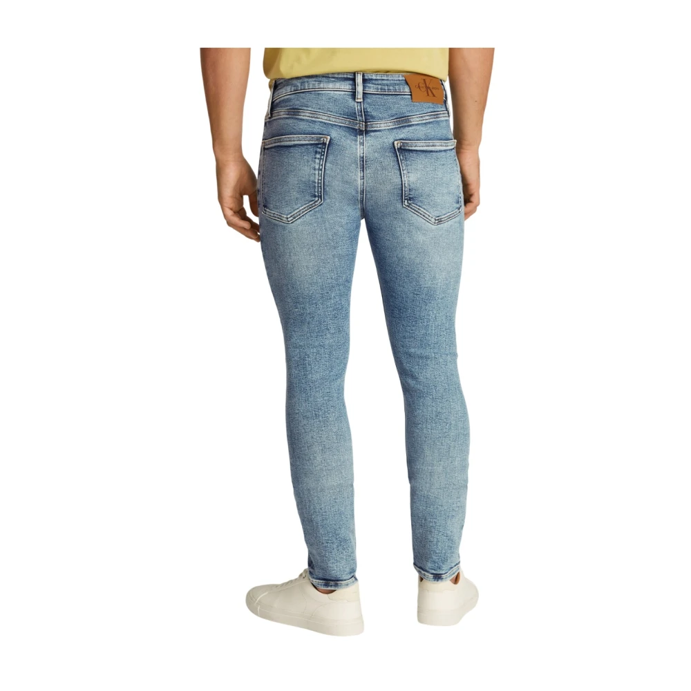 Calvin Klein Blauwe Slim Fit Stretch Jeans Blue Heren