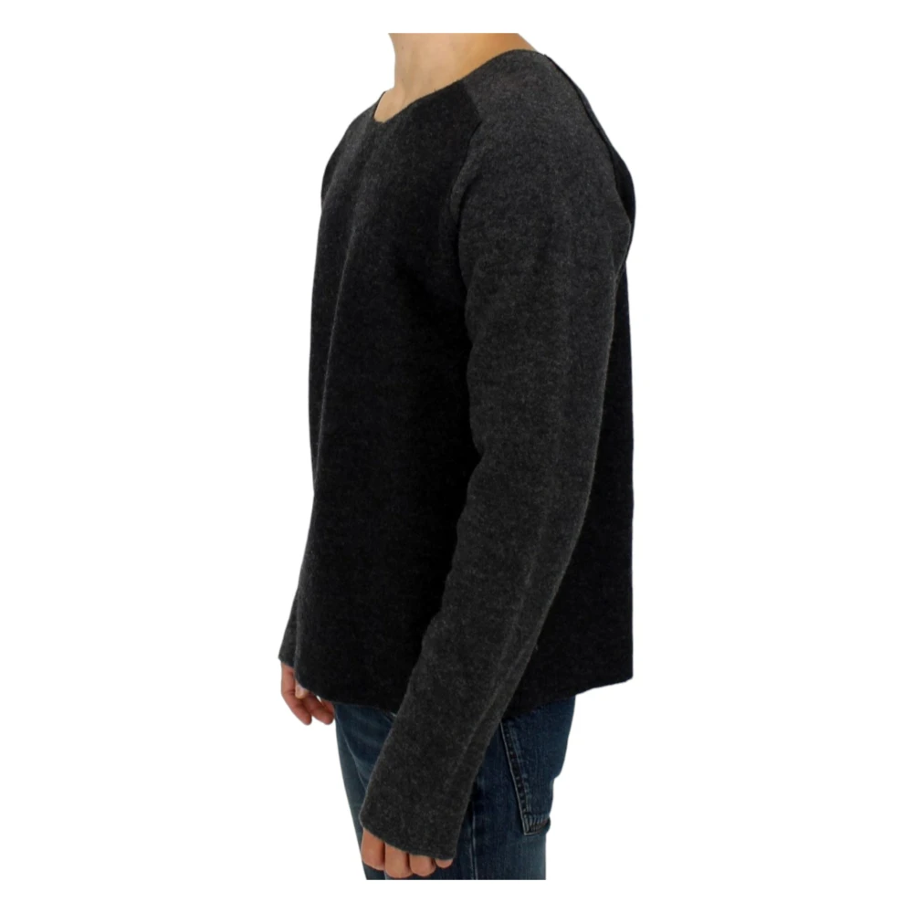 Costume National Grijze wollen trui met ronde hals Gray Heren