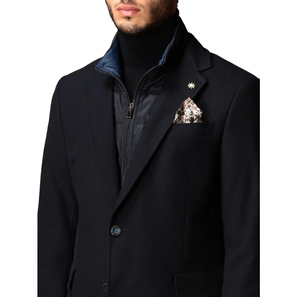 Manuel Ritz Elegante Jas Blue Heren