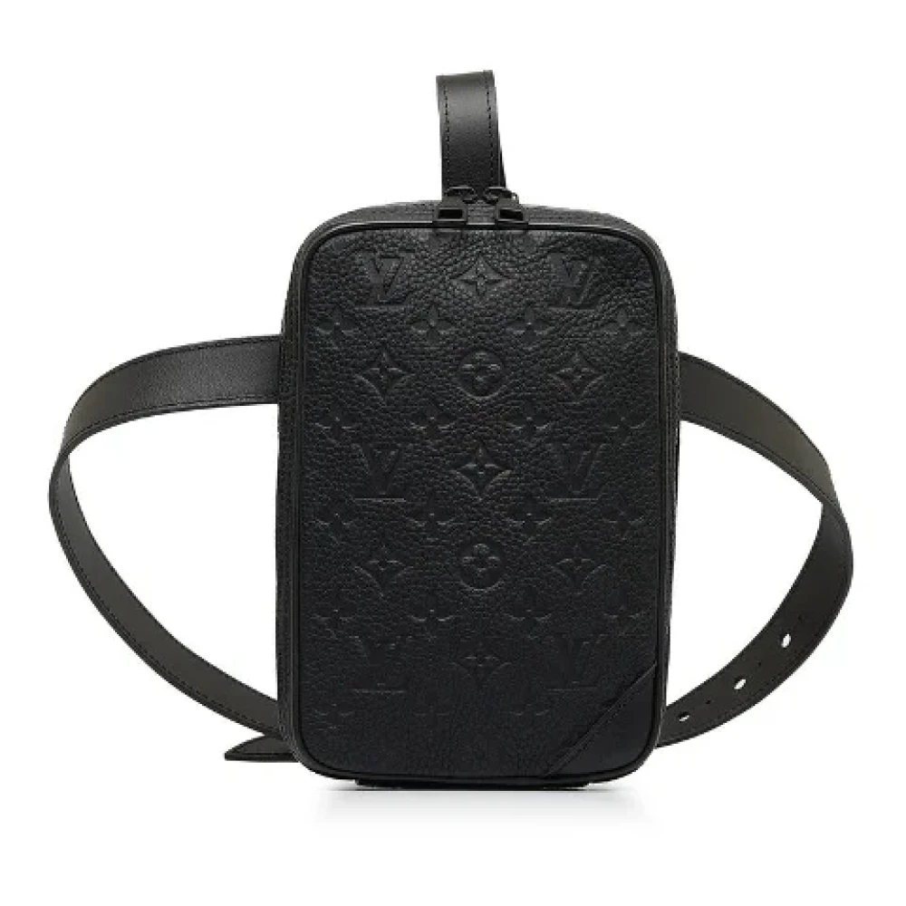 Louis Vuitton Vintage Pre-owned Leather crossbody-bags Black Heren