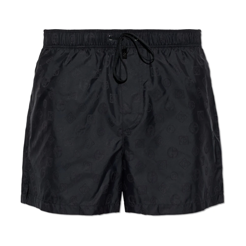 Giorgio Armani Hombre Negro Trajes De Baño, Talla: M
