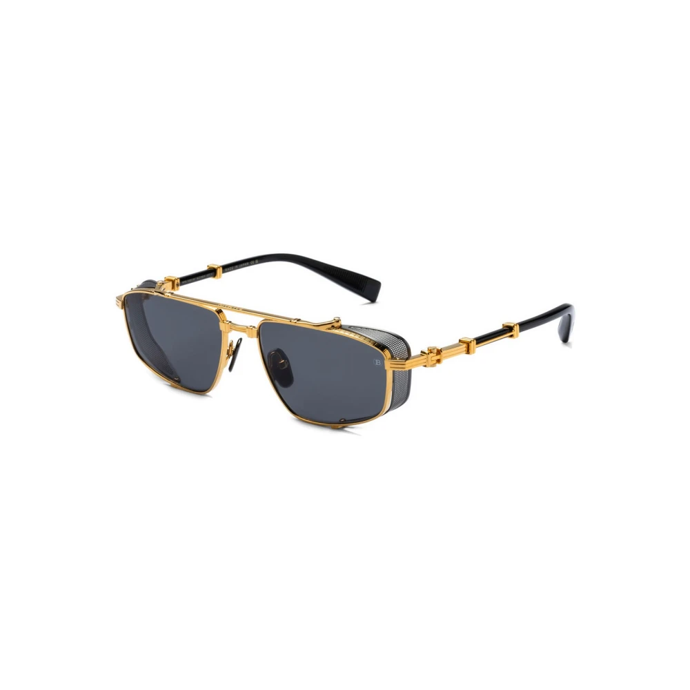 Balmain Unisex Yellow Brigade V Sunglasses
