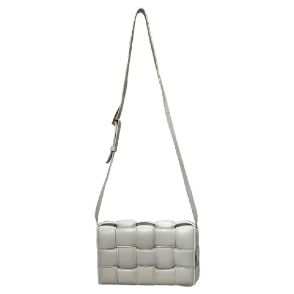 Bottega Veneta Vintage Pre-owned Leather shoulder-bags White Dames