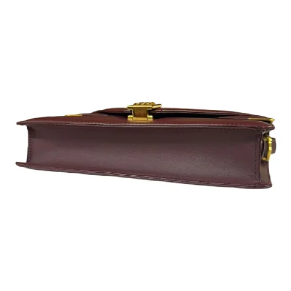 Cartier Vintage Pre-owned Leather shoulder-bags Red Dames
