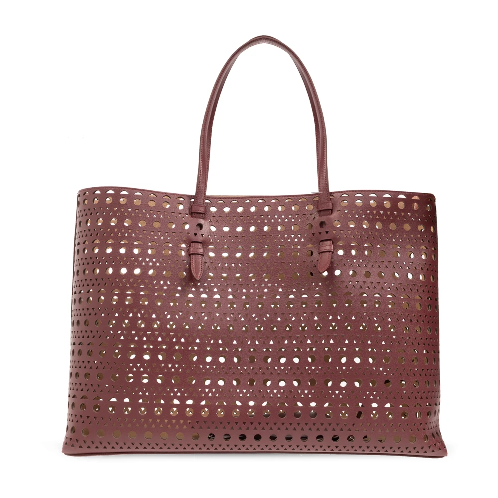 Alaïa Mina 44 Shopper Bag Red Dames