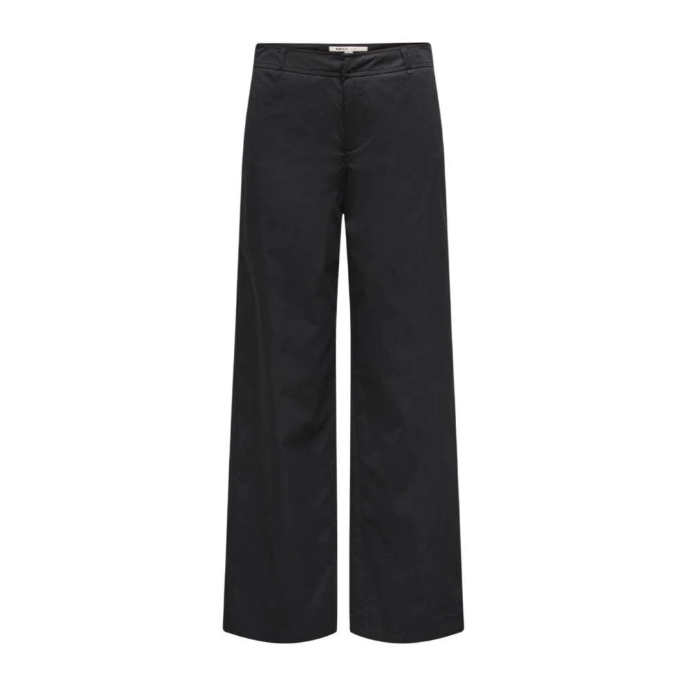 Only Mujer Negro Pantalones, Talla: L L32
