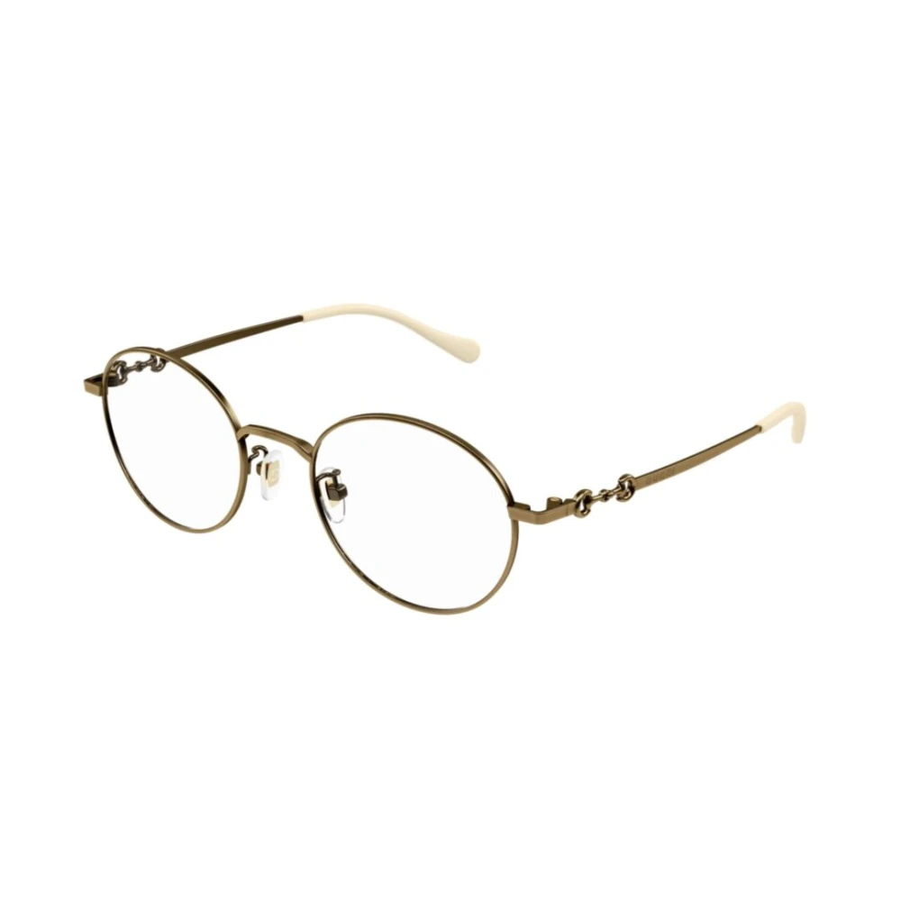 Gucci Unisex Yellow Glasses, 50 Mm, Round Optical Frame