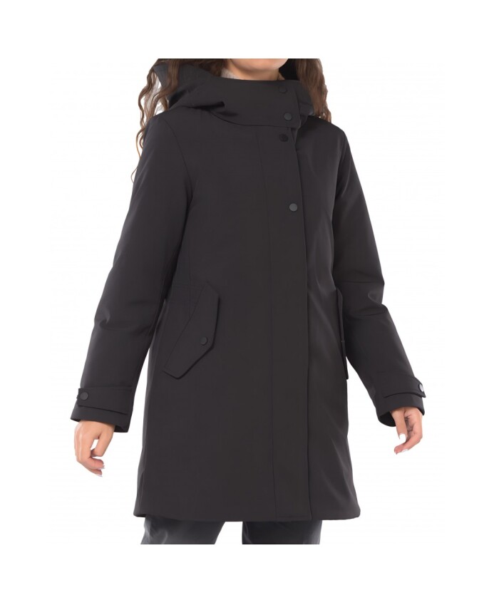 zwarte-lange-mouw-puffer-parka-jas
