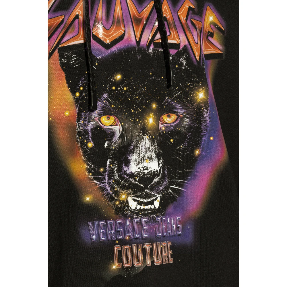 Versace Jeans Couture Gedrukte sweatshirt Black Heren