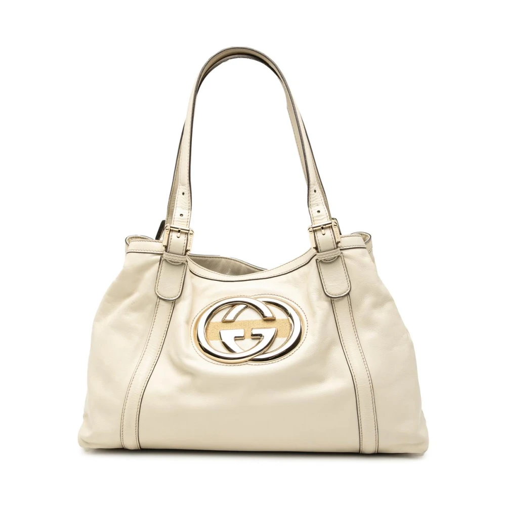 Gucci Vintage Donna Bianco Pre-Owned, Taglia Unica, Used,