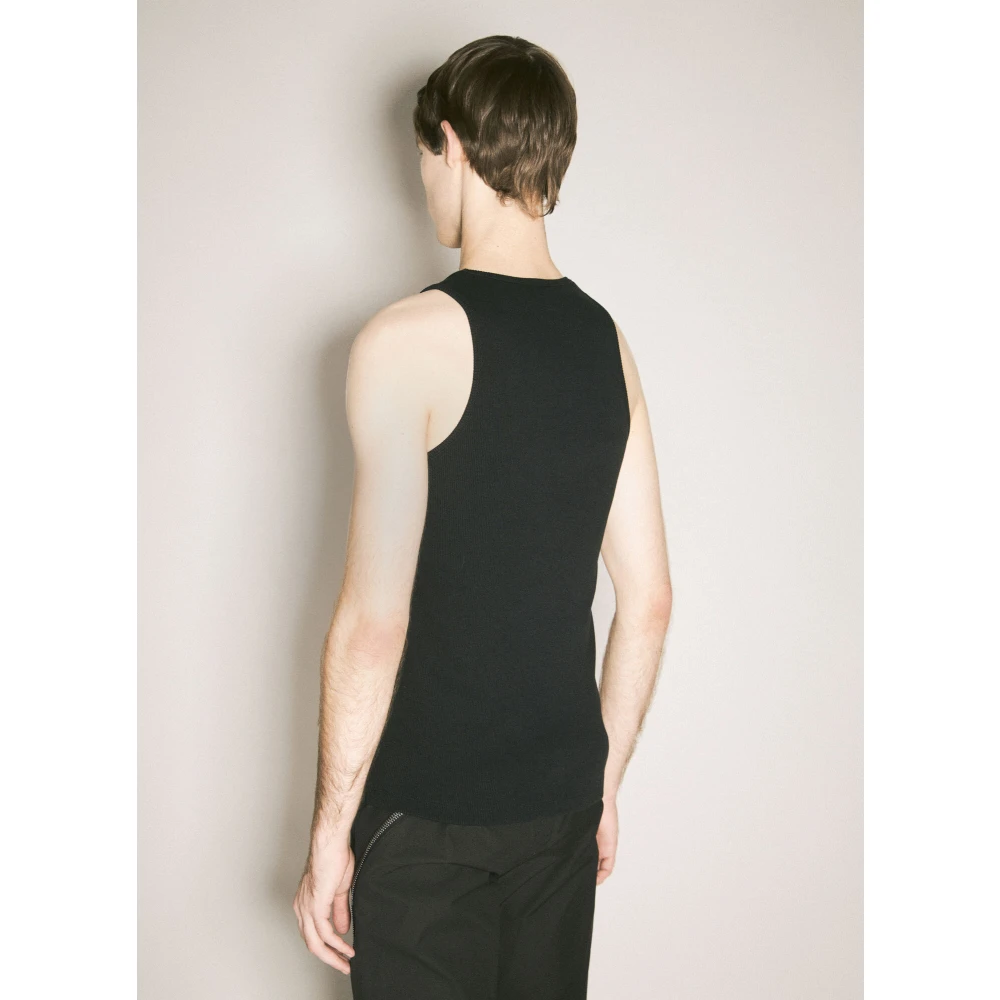 GmbH Scoop Neck Logo Tank Top Black Heren