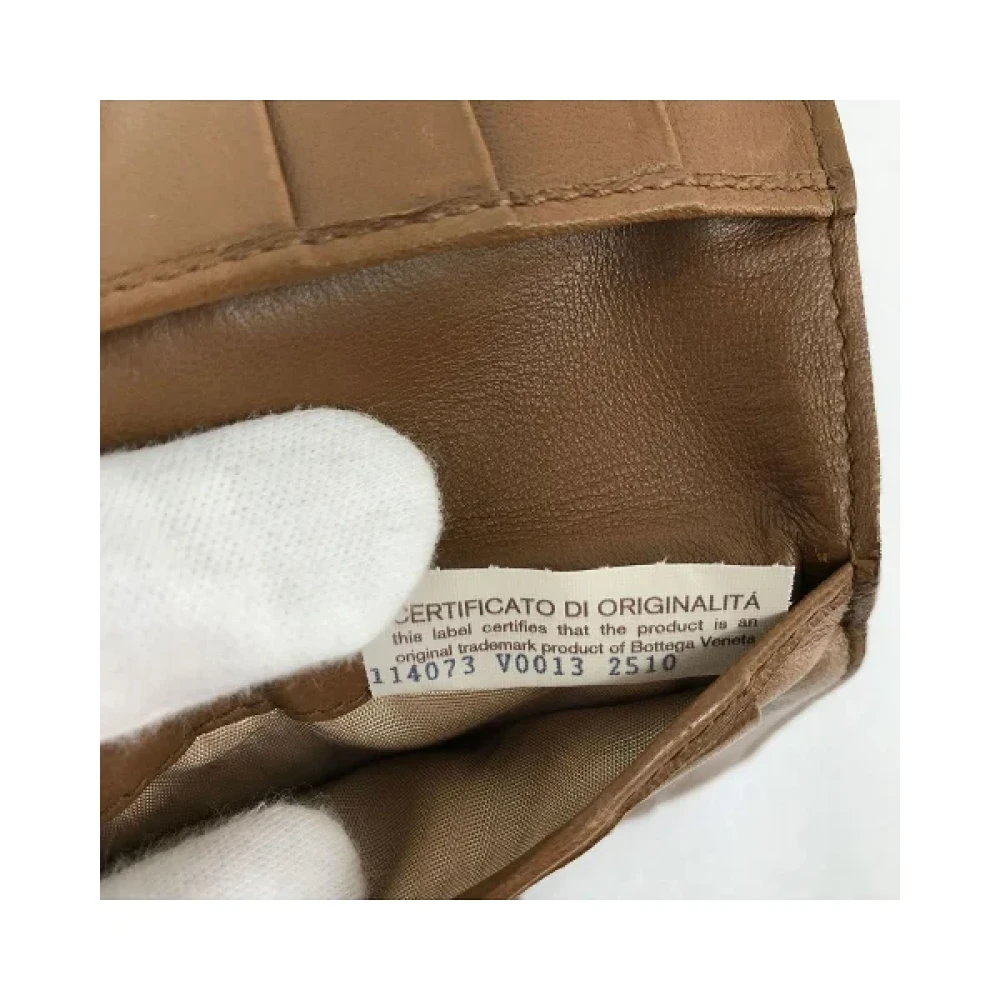 Bottega Veneta Vintage Pre-owned Leather wallets Brown Dames