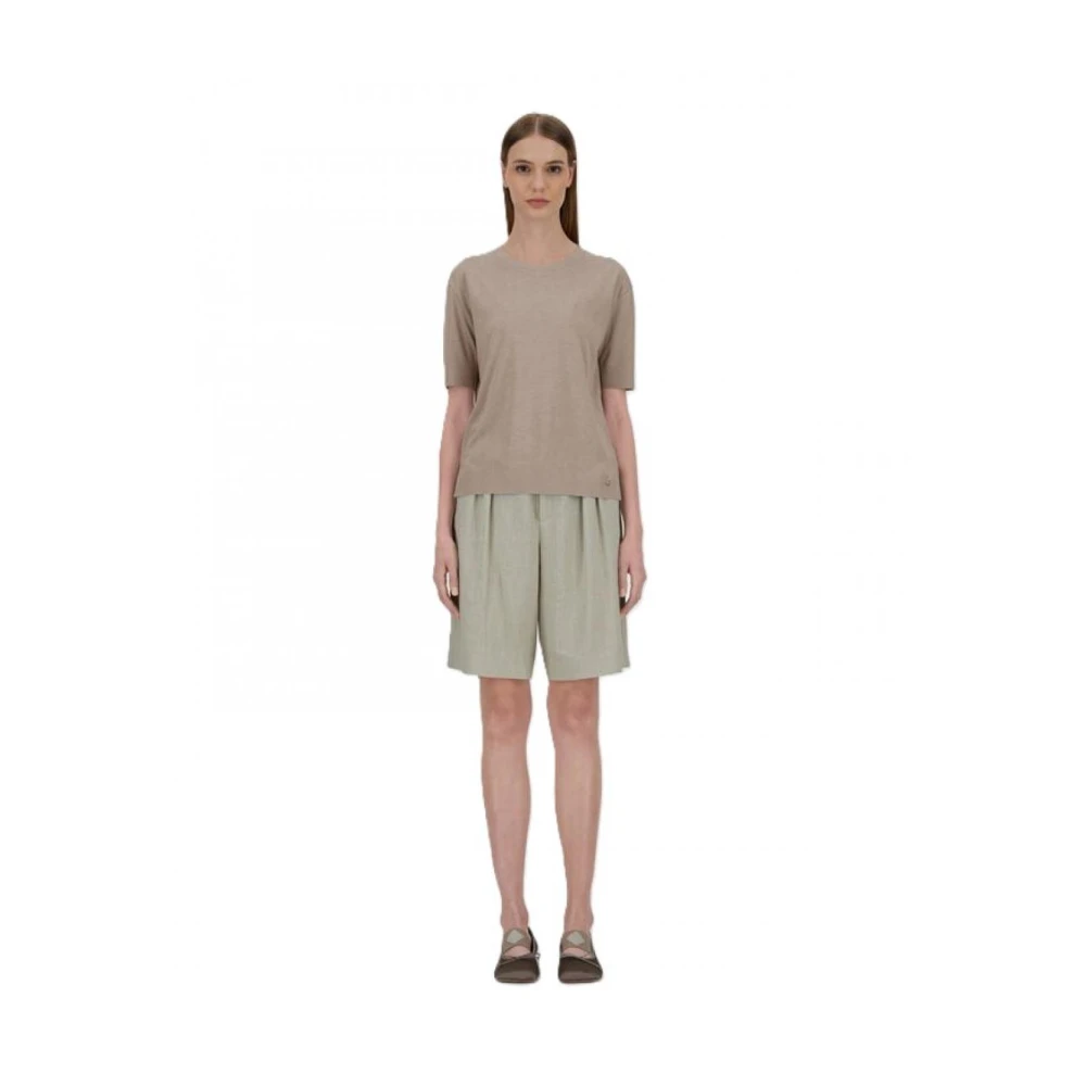 Herno Lyocell T-shirt Beige Dames