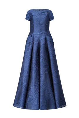 Jacquard A-Linje Kvällsklänning