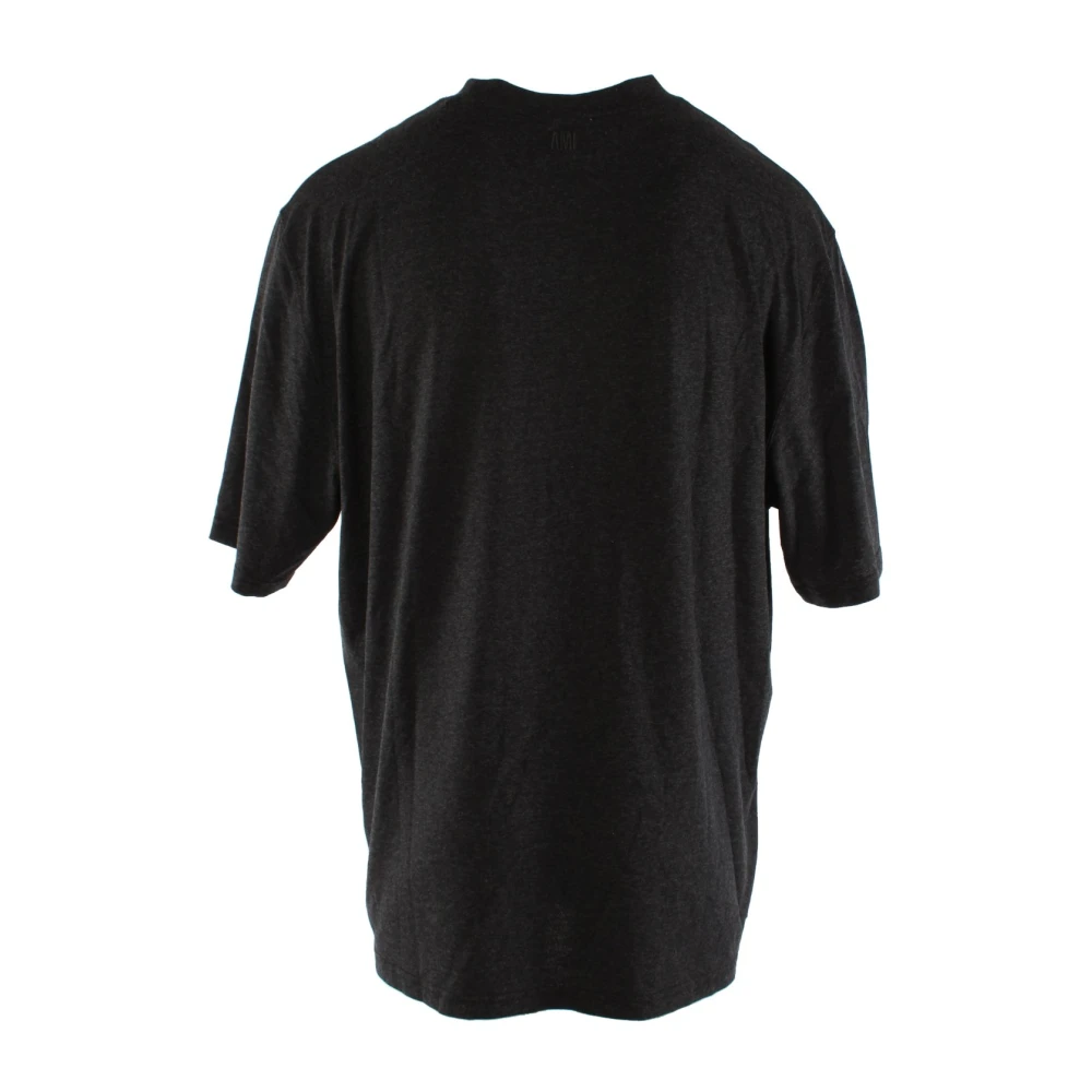 Ami Paris Oversized Grijs T-shirt Uts011.717 Gray Heren