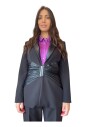 veste-noire-avec-revers-et-insert-en-similicuir-a-la-taille