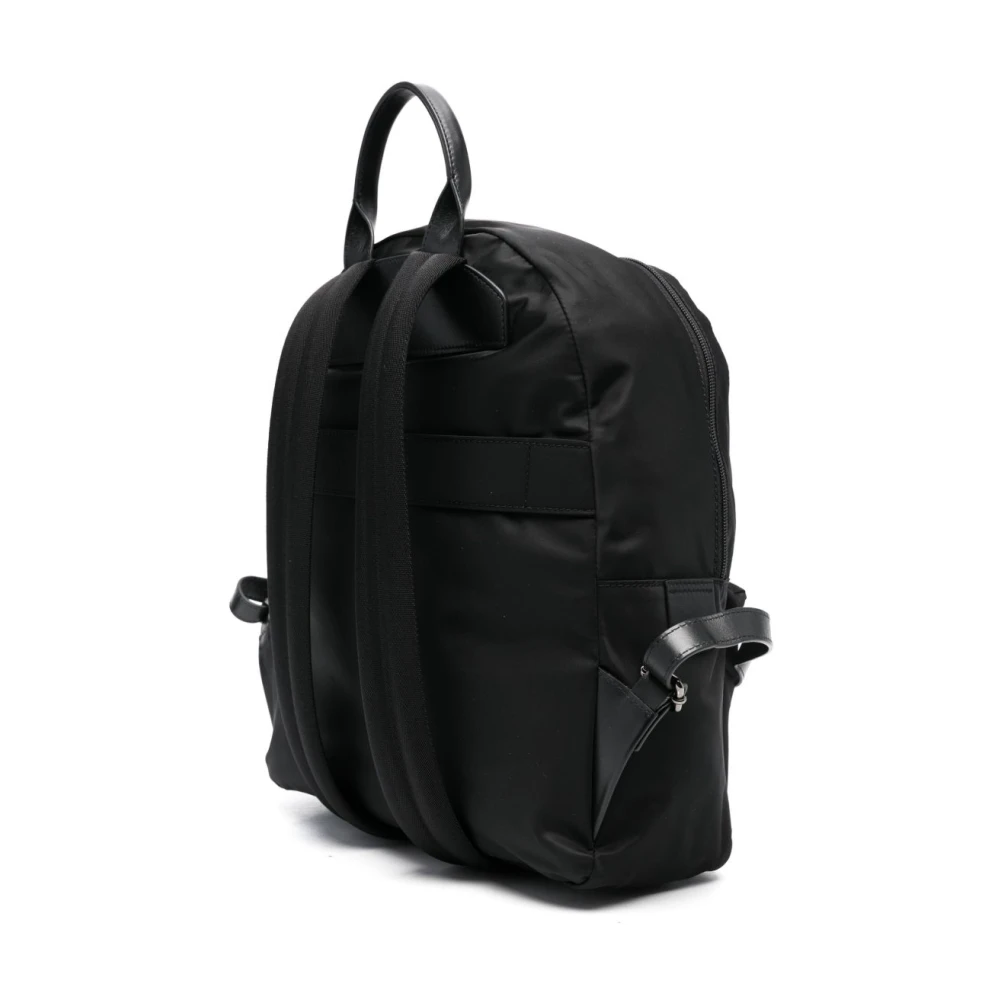 Kiton Zwarte Rugzak met Lus Handvat Black Heren