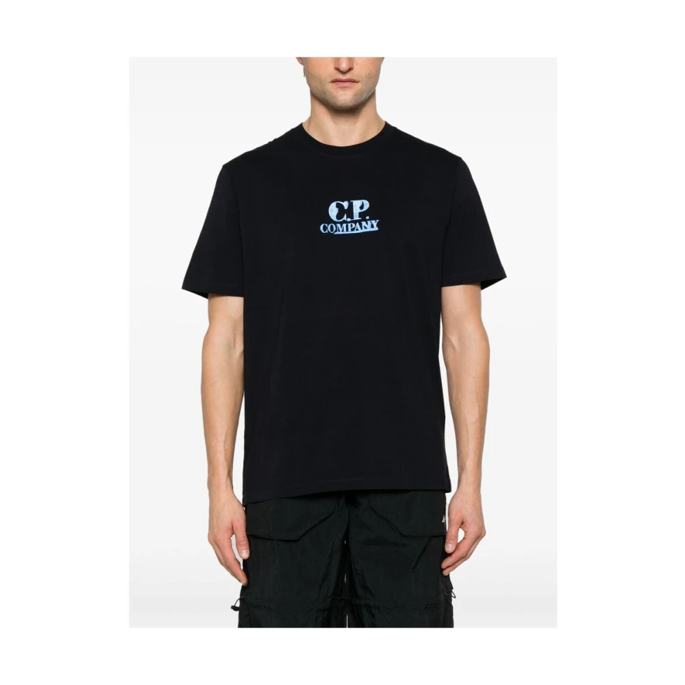 C.P. Company Navy Blue Crew Neck T-shirt Blue Heren