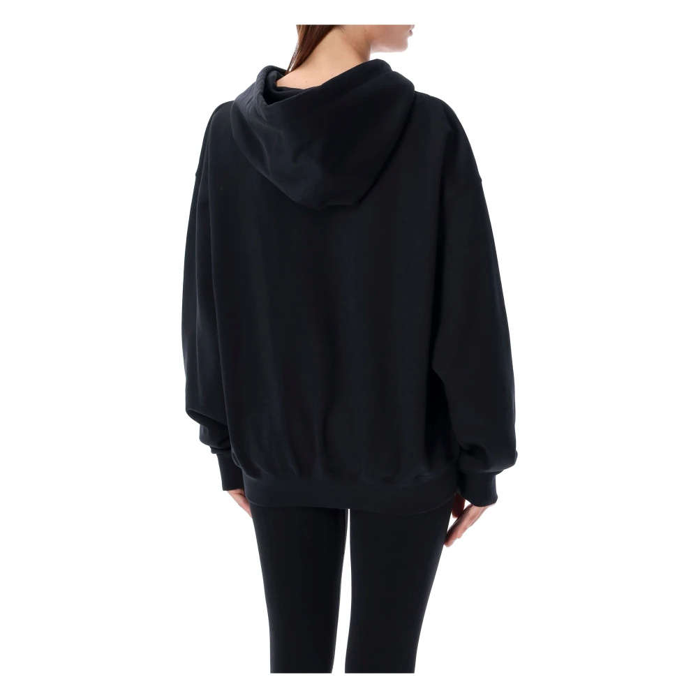 Y-3 Zwart Logo Rits Hoodie Gebreide Kleding Black Dames