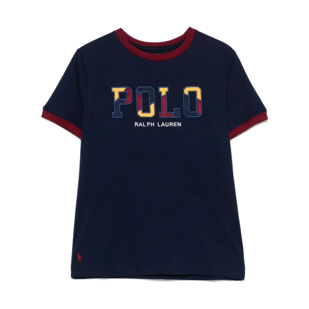 Ralph Lauren Verfijnd marineblauw T-shirt Black Dames
