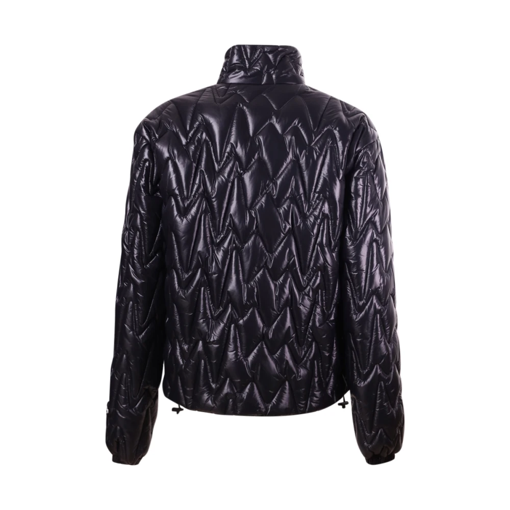 Msgm Zwarte Hoge Kraag Ritsjas Black Heren